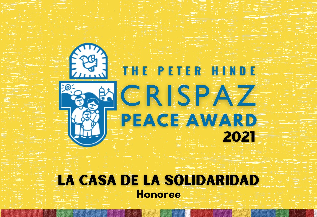 The Peter Hinde CRISPAZ Peace Award 2021